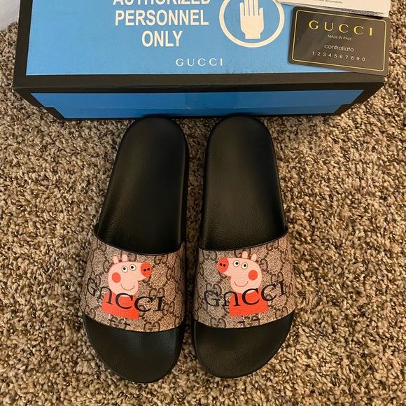 peppa pig gucci slides